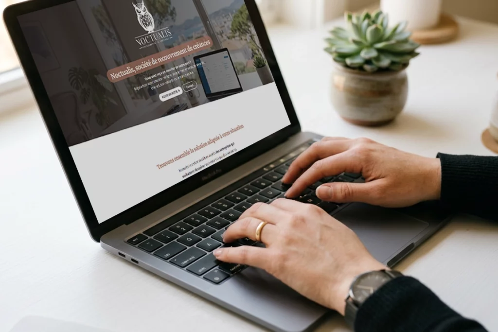 Photo du site internet de Noctualis – Société de recouvrement de créances à Toulon